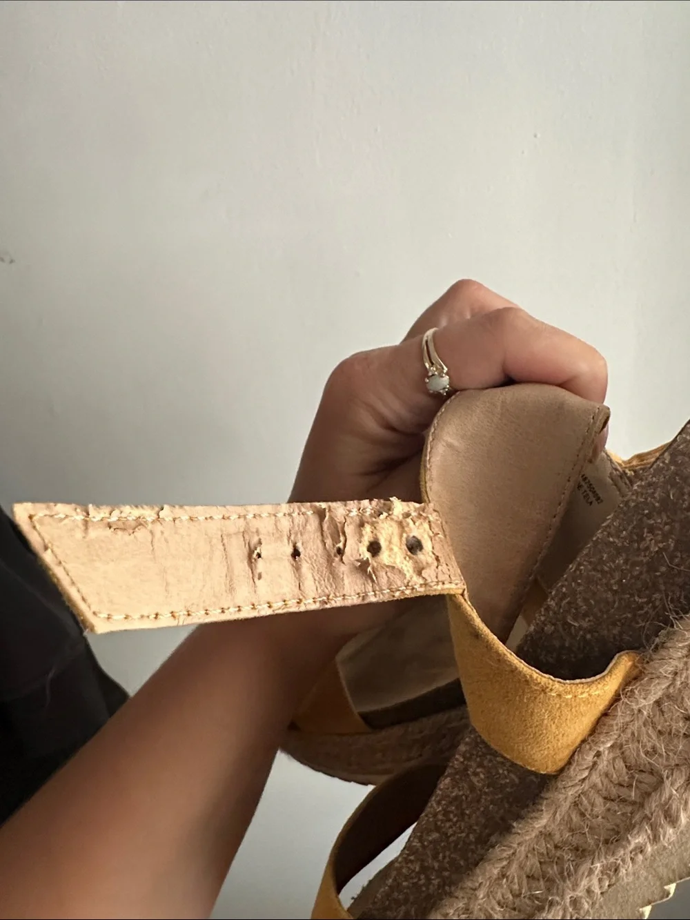 Women’s Yellow Espadrille Platform Sandals